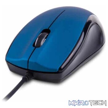 3B USB Wired Large Optical Mouse  MU110 Blue